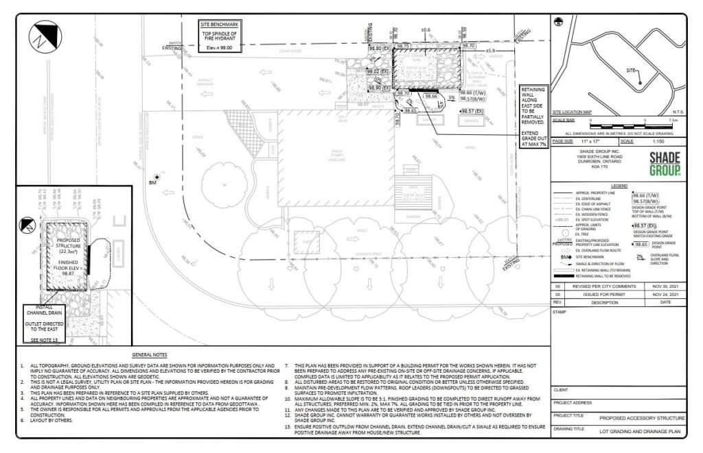 Grading View Layout Grading Plans and As-Built Plans - Shade Group
